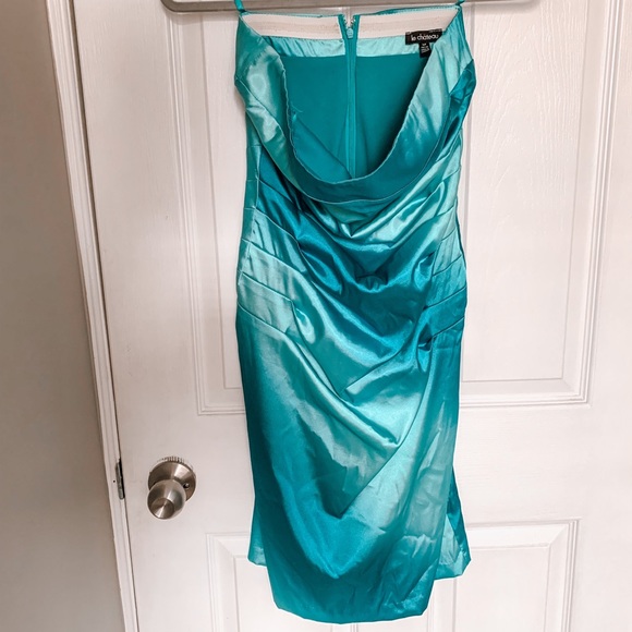 Blue Le Chateau above the knee midi length dress - Size small - Picture 2 of 5